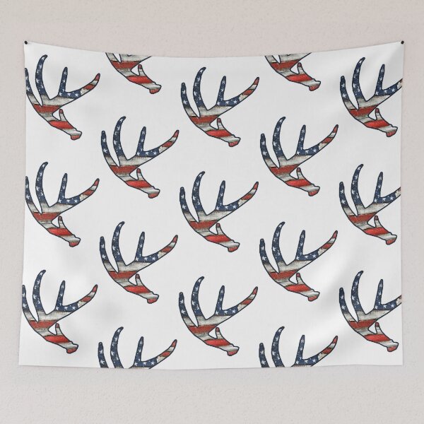 Item preview, Deer Antlers Usa Merica America Hunting Hunter designed and sold by Kikinomiarts.