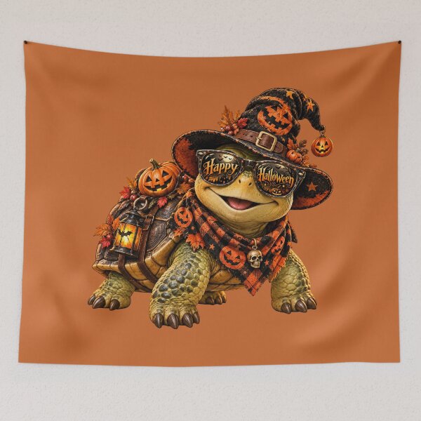 Item preview, Witch Tortoise Halloween Sunglasses Art – Cute Turtle Lantern Print designed and sold by MagicMakerPh.