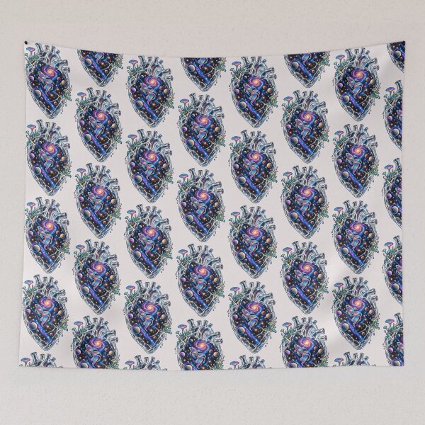 Item preview, Cosmic Glass Heart – Celestial Fish in Space designed and sold by DOCHEC.