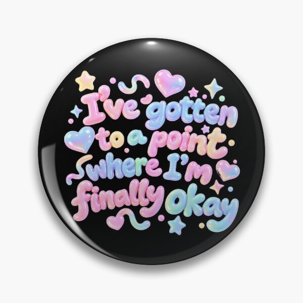 Item preview, I've Gotten to a Point Where I'm Finally Okay Quote – Healing & Self Love Design designed and sold by ManggaeJM.