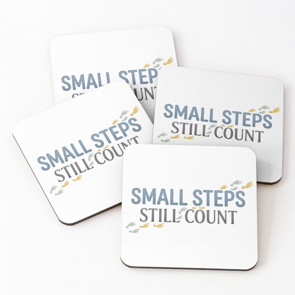 Item preview, Small Steps Still Count Gentle Typography - Minimalist Design designed and sold by larbimalki.