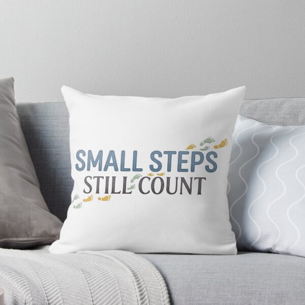 Item preview, Small Steps Still Count Gentle Typography - Minimalist Design designed and sold by larbimalki.