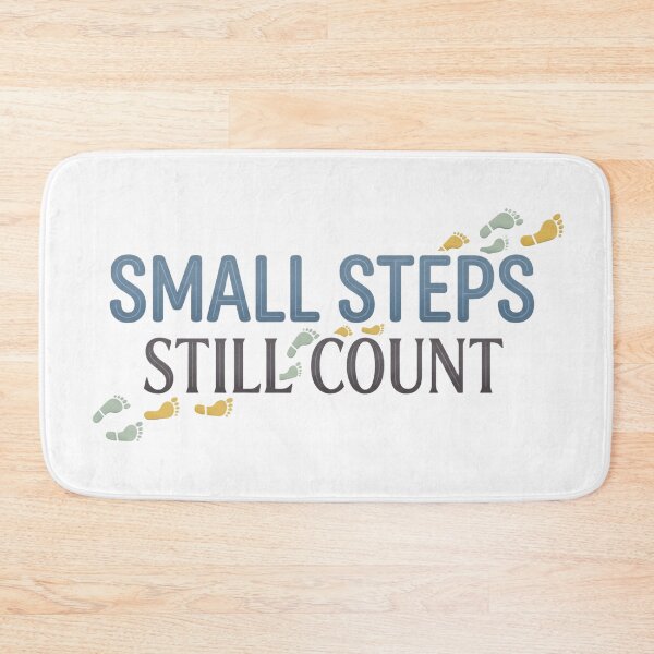 Item preview, Small Steps Still Count Gentle Typography - Minimalist Design designed and sold by larbimalki.