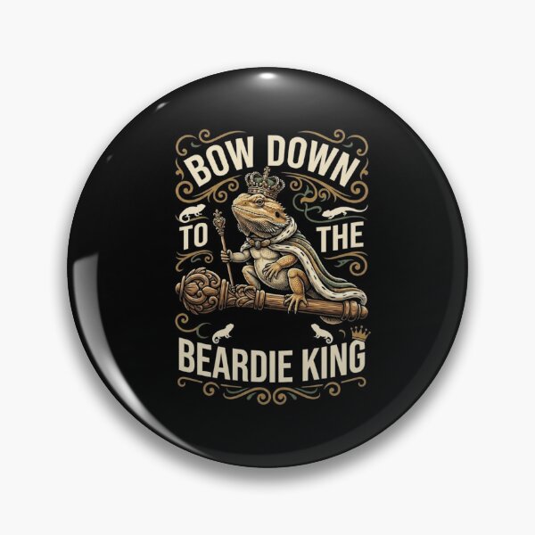 Item preview, Bow Down To The Beardie King Crown Bearded Dragon Cute Reptile Design designed and sold by Ostericaimusa.
