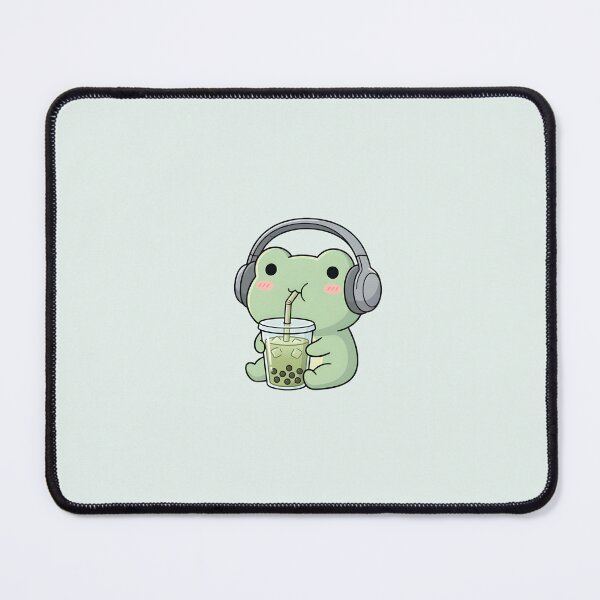 Item preview, Cute Kawaii Frog drinking matcha tea designed and sold by pixellm.