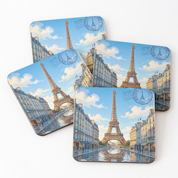 Item preview, France – Eiffel Tower Paris Vintage Travel | Romantic City Lights & French Elegance designed and sold by DibujandoPorfa.
