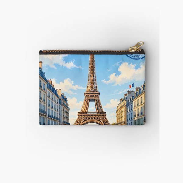Item preview, France – Eiffel Tower Paris Vintage Travel | Romantic City Lights & French Elegance designed and sold by DibujandoPorfa.