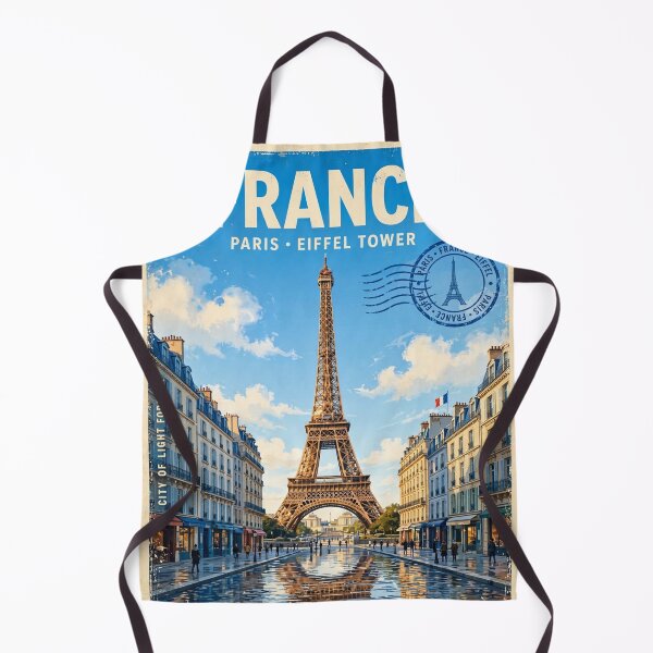 Item preview, France – Eiffel Tower Paris Vintage Travel | Romantic City Lights & French Elegance designed and sold by DibujandoPorfa.