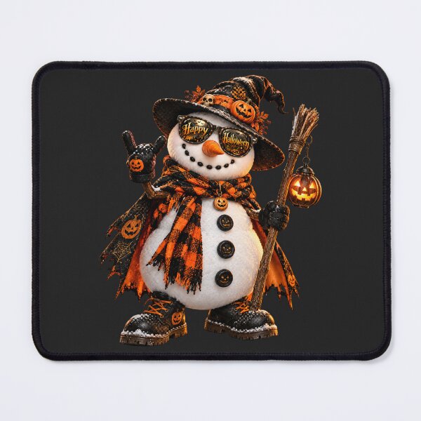 Item preview, Rocker Witch Snowman Halloween Sunglasses Art – Funny Seasonal Print designed and sold by MagicMakerPh.