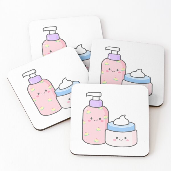 Item preview, Cute Lotion Bottle and Face Cream Jar Characters designed and sold by nuchz.