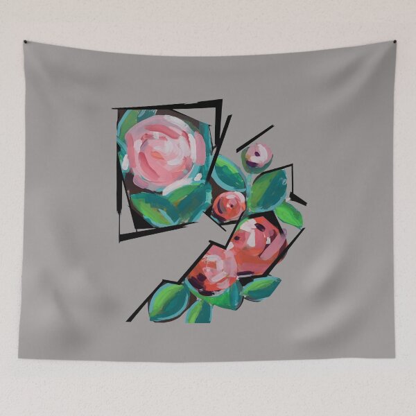 Item preview, Bold Abstract Floral Painting Roses-20 designed and sold by DanielaKrivska.