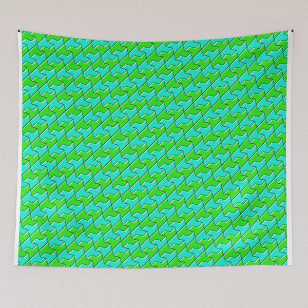 Item preview, Bubble houndstooth, blue and green designed and sold by mntimg.