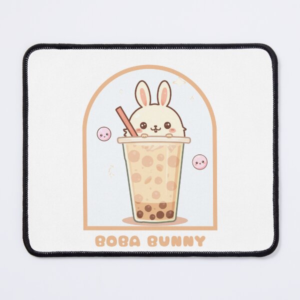 Item preview, Boba Is Life Kawaii Fluffy Bunny Milk Tea Graphic designed and sold by Gameshalah's Designs Hub.