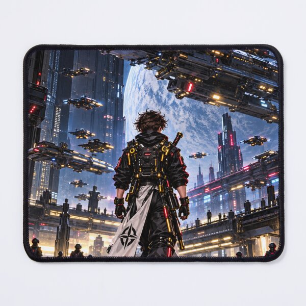 Item preview, Danix Cyberpunk Moon Walk Poster Design designed and sold by Kenzie & Co.