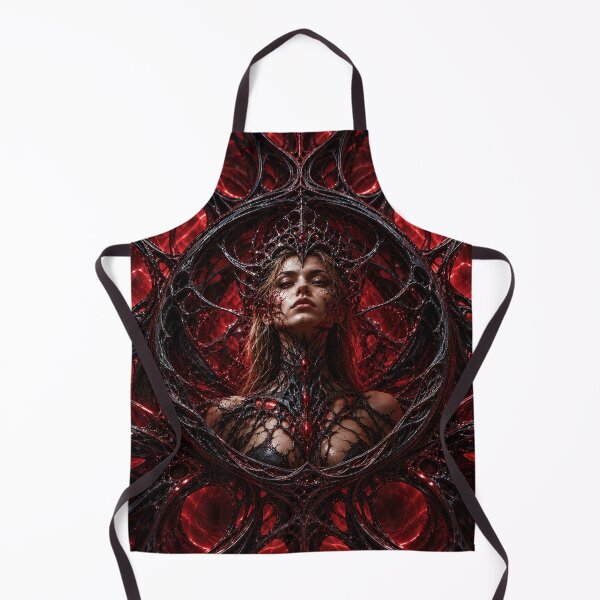 Item preview, Crimson Biomass Queen – Dark Biomechanical Gothic Sci‑Fi Art designed and sold by FreemanDan Art.