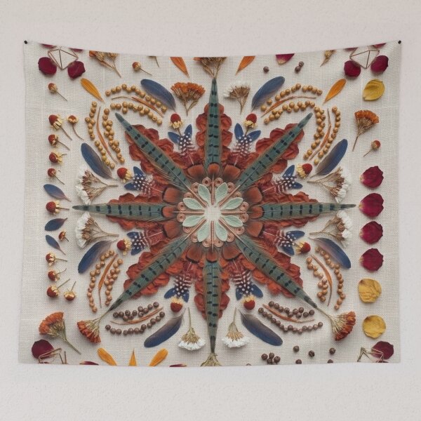Item preview, ​Autumn Feather Symmetry designed and sold by KingsArtworx 2.