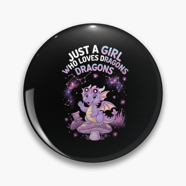 Item preview, Just A Girl Who Loves Dragons Cute Galaxy Magical Fantasy Graphic designed and sold by Ostericaimusa.