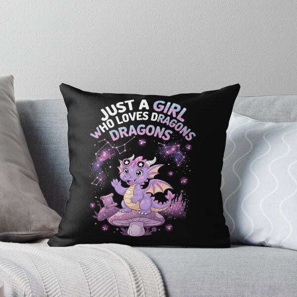 Item preview, Just A Girl Who Loves Dragons Cute Galaxy Magical Fantasy Graphic designed and sold by Ostericaimusa.