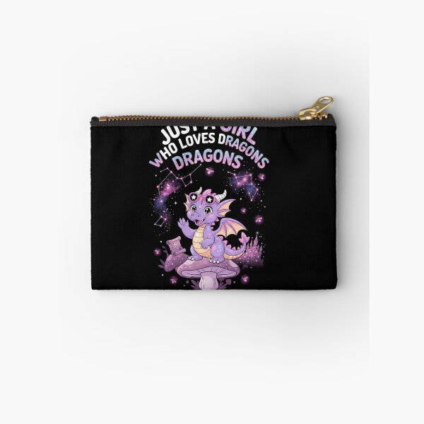 Item preview, Just A Girl Who Loves Dragons Cute Galaxy Magical Fantasy Graphic designed and sold by Ostericaimusa.