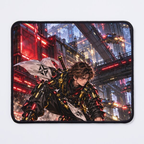 Item preview, Danix Cyberpunk Spark Landing Poster Design designed and sold by Kenzie & Co.