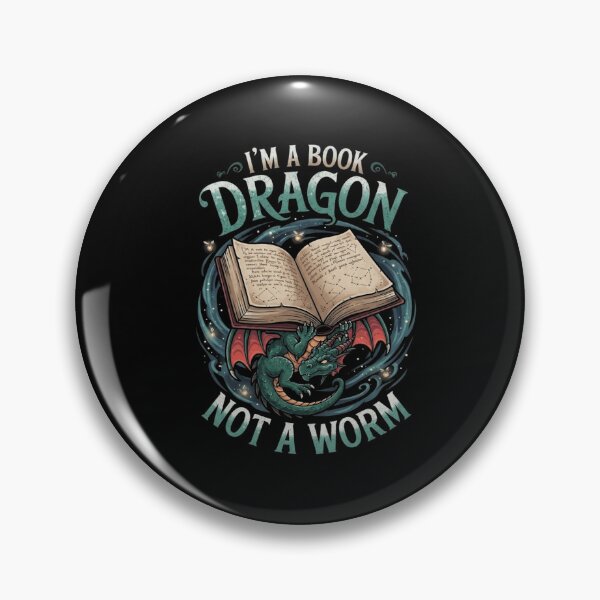 Item preview, Im A Book Dragon Not A Worm Magical Literature Reading Art designed and sold by Ostericaimusa.