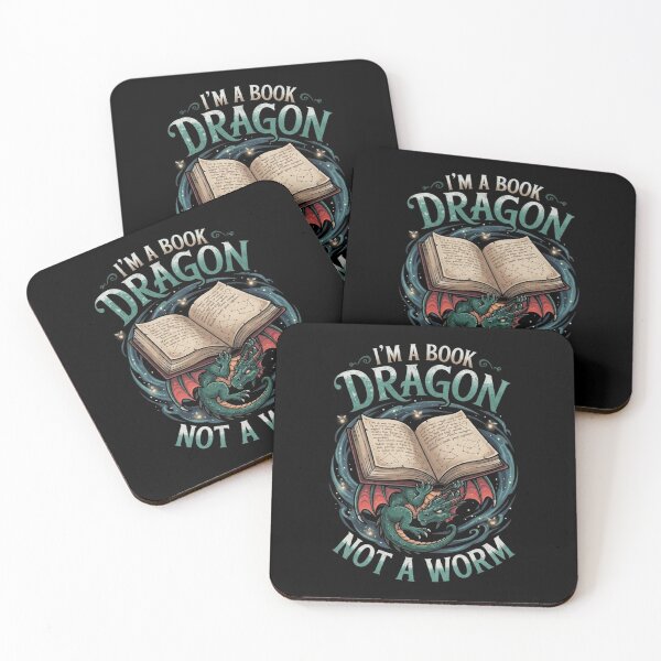 Item preview, Im A Book Dragon Not A Worm Magical Literature Reading Art designed and sold by Ostericaimusa.