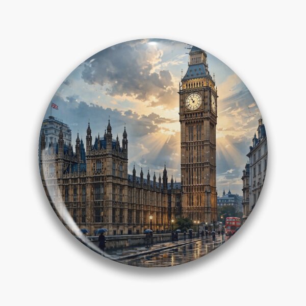 Item preview, United Kingdom – Big Ben London Vintage Travel | Historic Streets & British Heritage designed and sold by DibujandoPorfa.