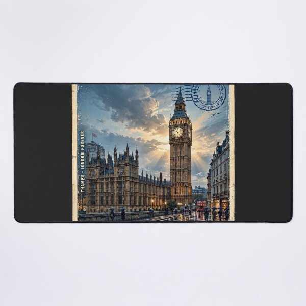 Item preview, United Kingdom – Big Ben London Vintage Travel | Historic Streets & British Heritage designed and sold by DibujandoPorfa.