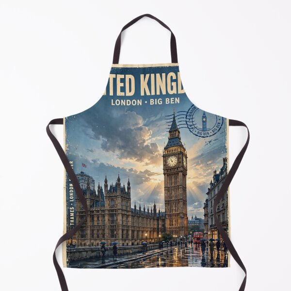 Item preview, United Kingdom – Big Ben London Vintage Travel | Historic Streets & British Heritage designed and sold by DibujandoPorfa.