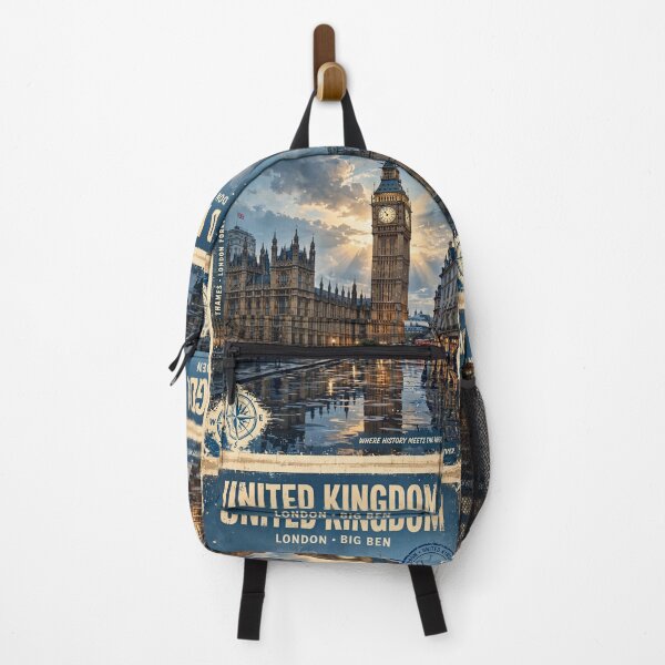 Item preview, United Kingdom – Big Ben London Vintage Travel | Historic Streets & British Heritage designed and sold by DibujandoPorfa.