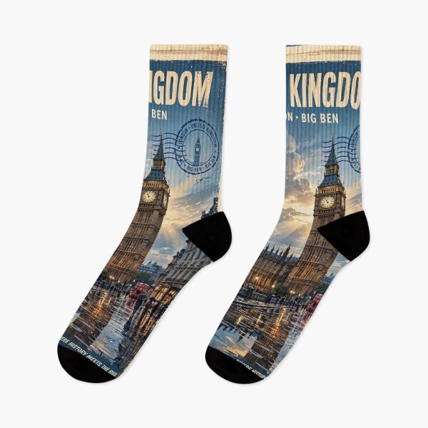 Item preview, United Kingdom – Big Ben London Vintage Travel | Historic Streets & British Heritage designed and sold by DibujandoPorfa.