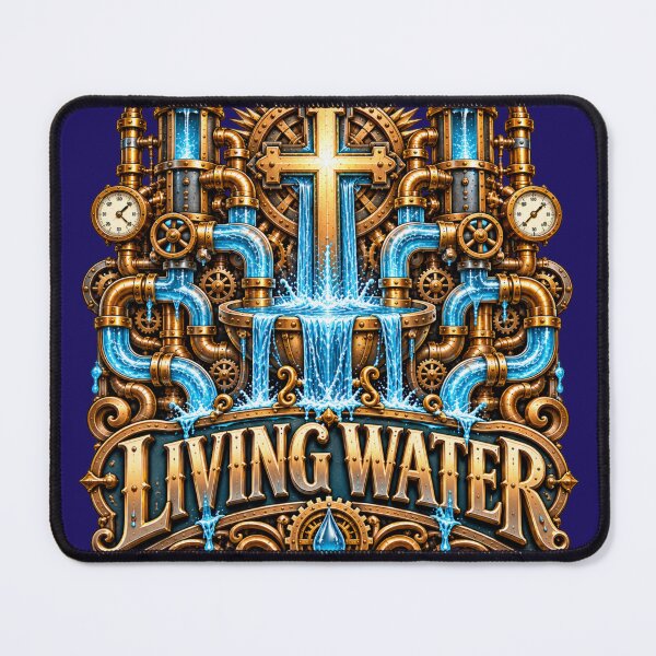 Item preview, Living Water, Christian Steampunk Style designed and sold by TheBibleStop.