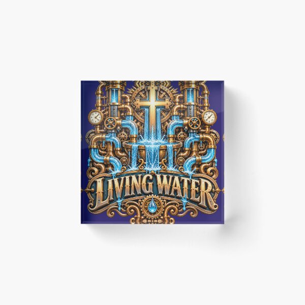 Item preview, Agua Viva, estilo Steampunk cristiano designed and sold by TheBibleStop.