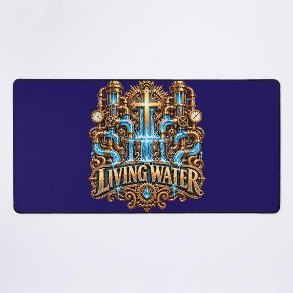 Item preview, Living Water, Christian Steampunk Style designed and sold by TheBibleStop.