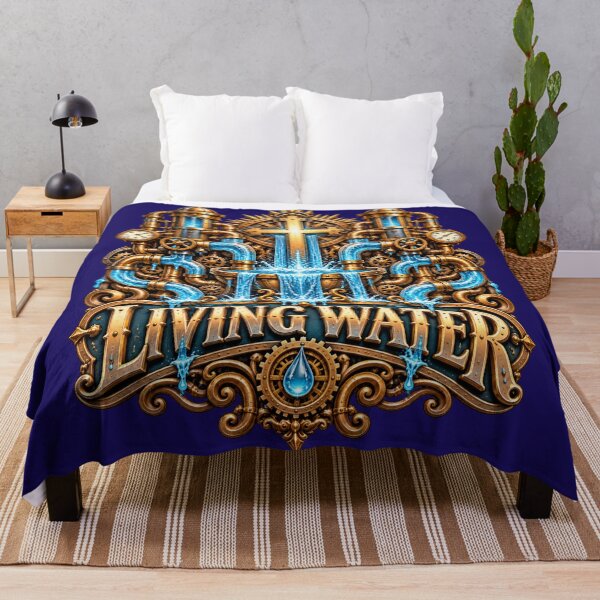 Item preview, Living Water, Christian Steampunk Style designed and sold by TheBibleStop.
