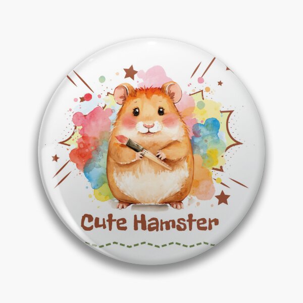 Item preview, Creative Chaos Cute Watercolor Hamster Painter Graphic designed and sold by Gameshalah's Designs Hub.
