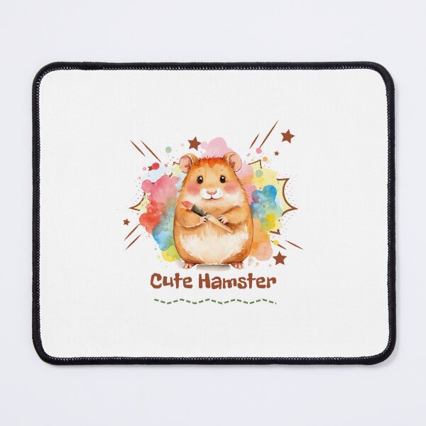 Item preview, Creative Chaos Cute Watercolor Hamster Painter Graphic designed and sold by Gameshalah's Designs Hub.