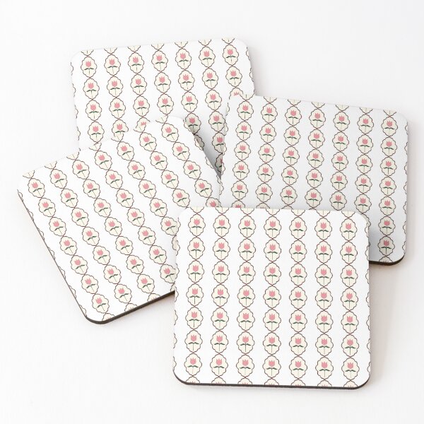 Item preview, Vintage Tulip Chain Pattern designed and sold by Little Dora Art.