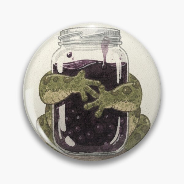 Item preview, Grumpy Toad Hoarding His Blackberry Jam designed and sold by PictorialWhimsy.