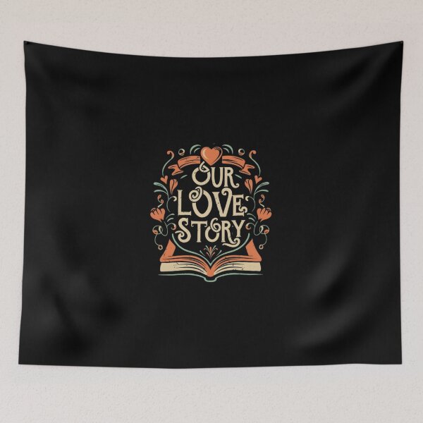 Item preview, Our Love Story Vintage Botanical Book Valentine Art designed and sold by ElliBrandt.