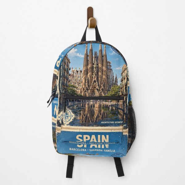 Item preview, Spain – Sagrada Familia Barcelona Vintage Travel | Gaudí Architecture & Mediterranean Charm designed and sold by DibujandoPorfa.