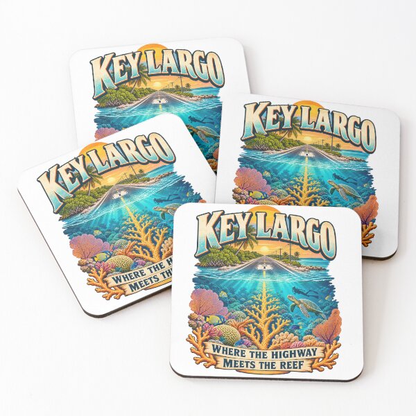 Item preview, Key Largo — Where the Highway Meets the Reef designed and sold by Past in Threads.