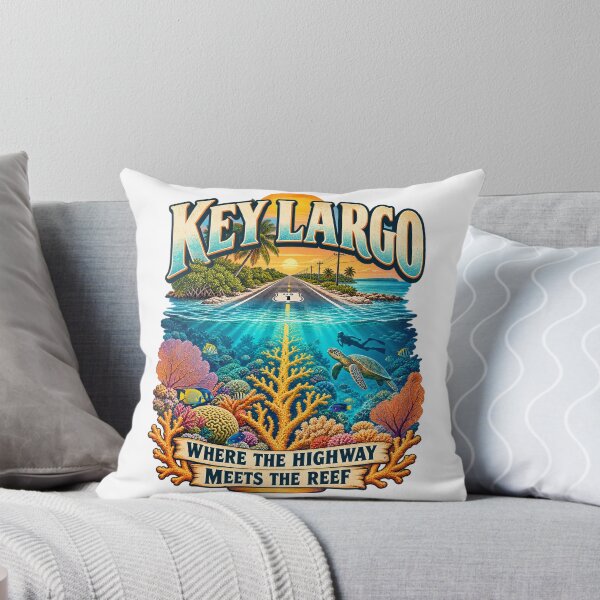 Item preview, Key Largo — Where the Highway Meets the Reef designed and sold by Past in Threads.