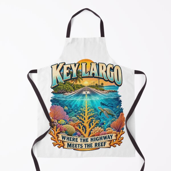 Item preview, Key Largo — Where the Highway Meets the Reef designed and sold by Past in Threads.