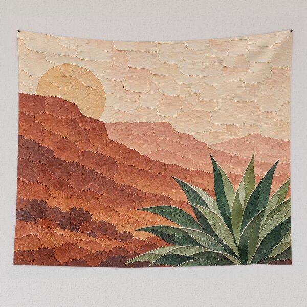 Item preview, Agave al atardecer designed and sold by WeaveSphere.