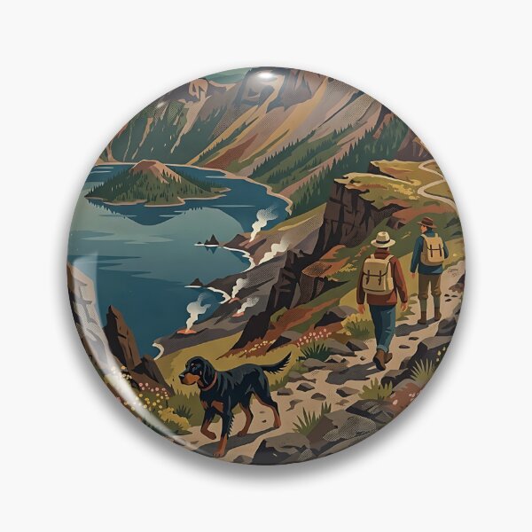 Item preview, Gordon Setter Volcanic Hiker designed and sold by PictoVibe.