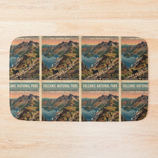 Item preview, Gordon Setter Volcanic Hiker designed and sold by PictoVibe.