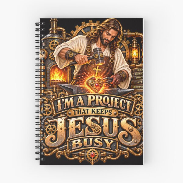 Item preview, I'm a Project That Keeps Jesus Busy, Christian Steampunk Style designed and sold by TheBibleStop.