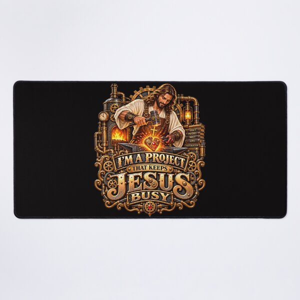 Item preview, I'm a Project That Keeps Jesus Busy, Christian Steampunk Style designed and sold by TheBibleStop.