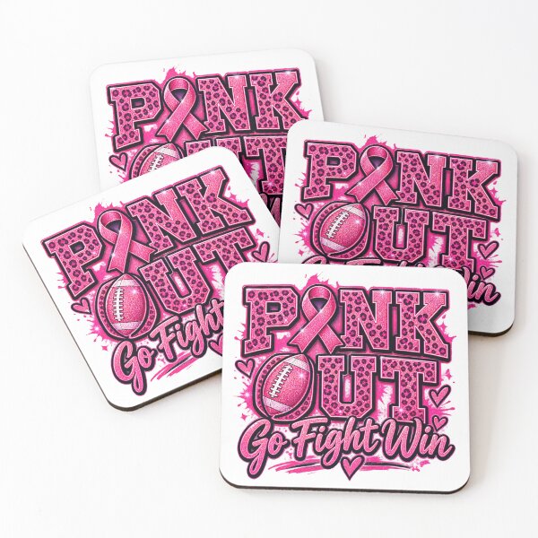 Item preview, Pink Out Football for Women Breast Cancer designed and sold by QuiteOrbit.